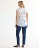 Cap-Sleeve Blouse with Split Neckline - R Essentials sold by Reitmans