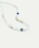 Short Necklace with Blue Beads and Pearls sold by Reitmans