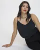V-Neck Sleeveless Blouse with Tone-on-Tone Crystals sold by Reitmans
