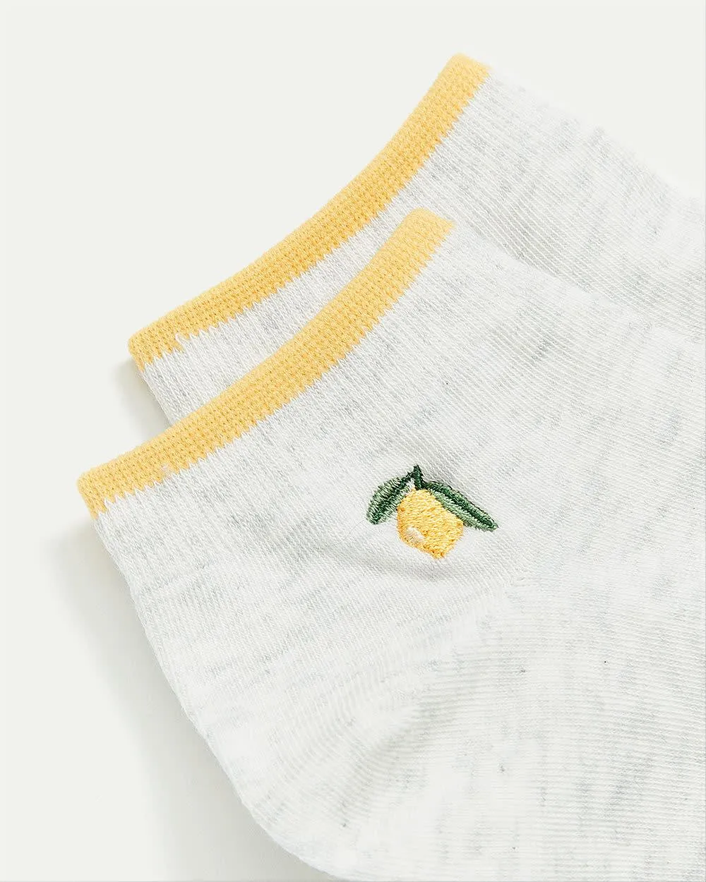 Cotton Anklet Socks with Lemon at Hem sold by Reitmans product image thumbnail 3