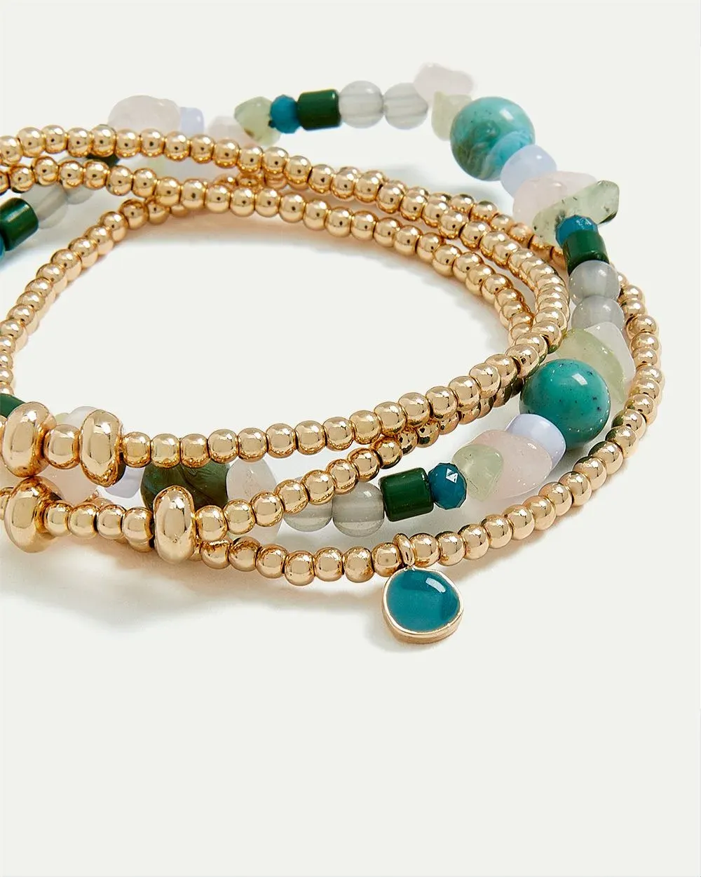 Beaded Elastic Bracelets with Charms - Set of 4 sold by Reitmans product image thumbnail 3