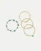 Beaded Elastic Bracelets with Charms - Set of 4 sold by Reitmans