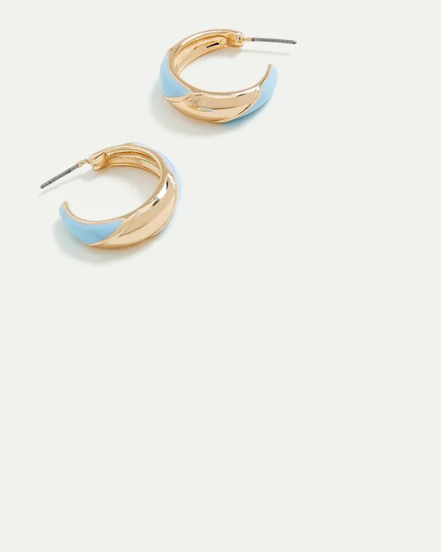 Small Hoops with Enamel sold by Reitmans