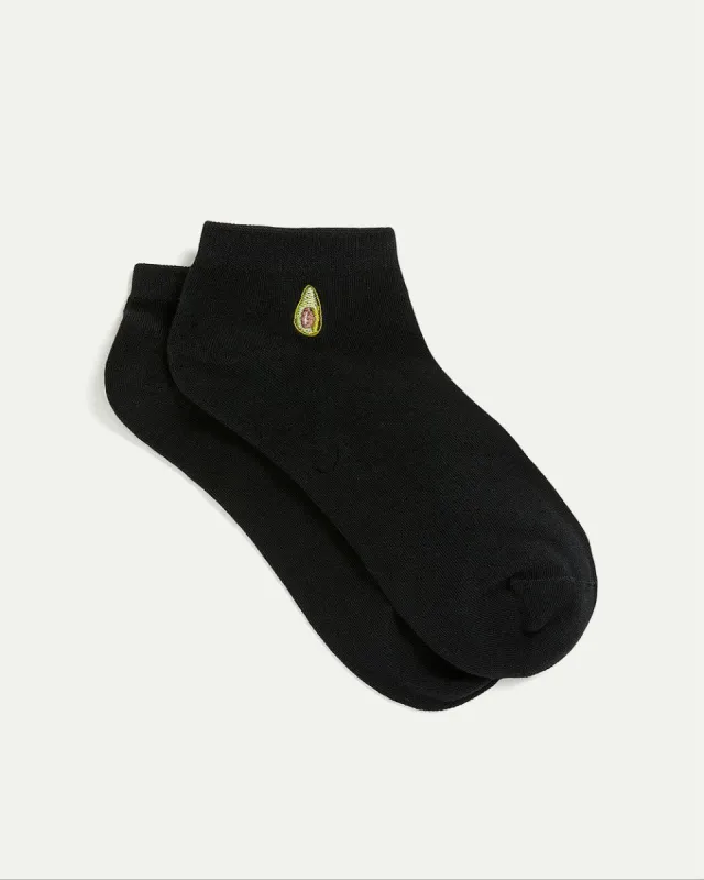 Cotton Anklet Socks with Avocado at Hem sold by Reitmans