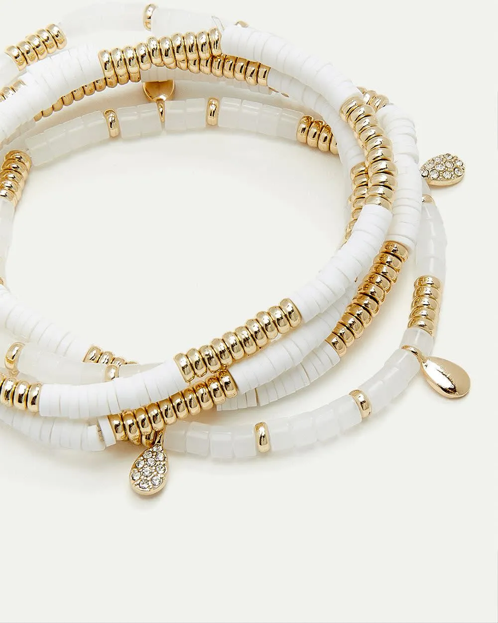 Beaded Elastic Bracelets - Set of 5 sold by Reitmans