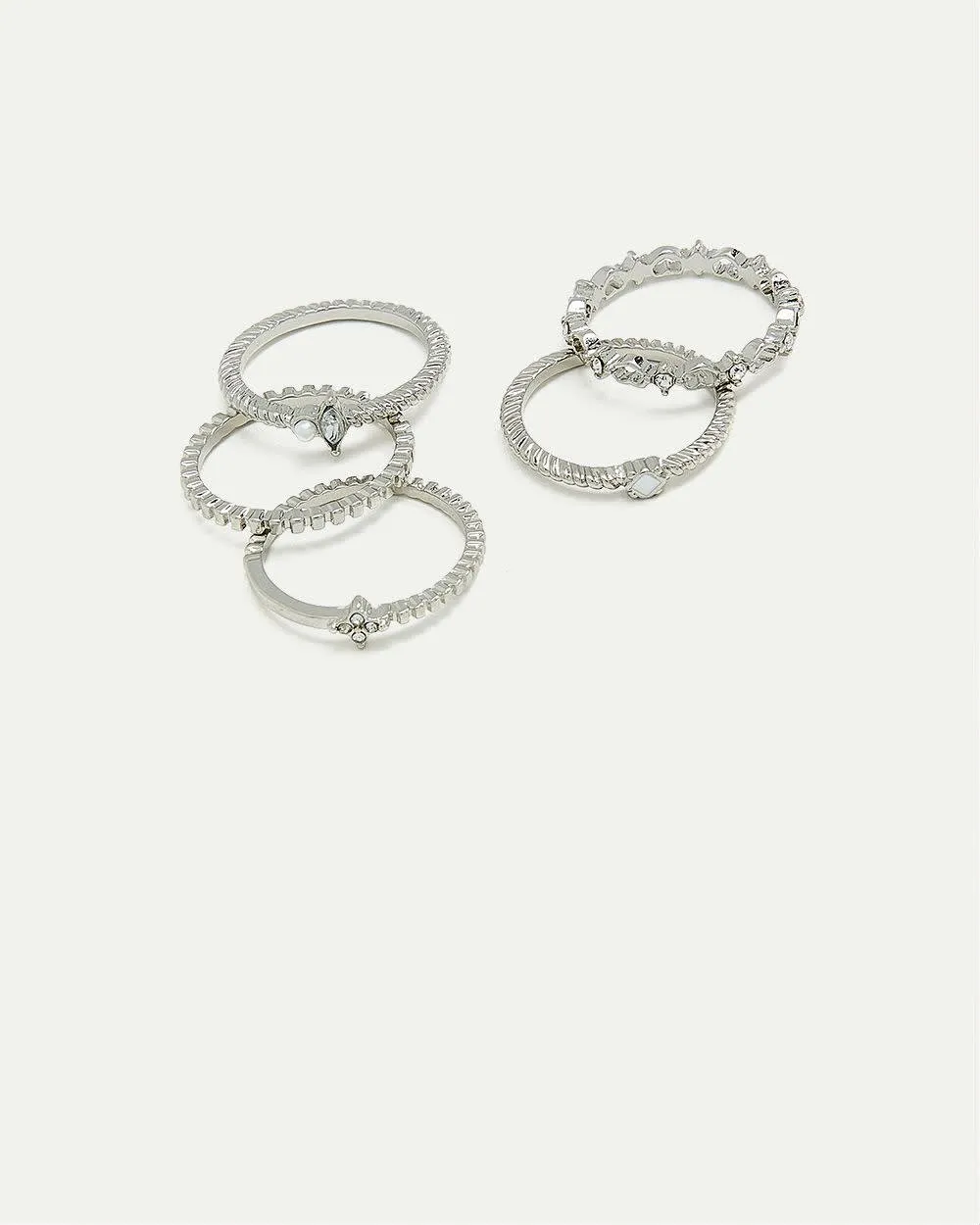 Delicate Rings - Set of 5 sold by Reitmans