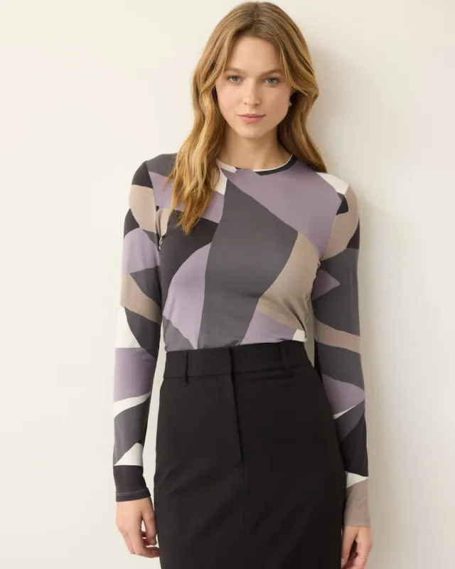 Long-Sleeve Crew-Neck Tee sold by Reitmans