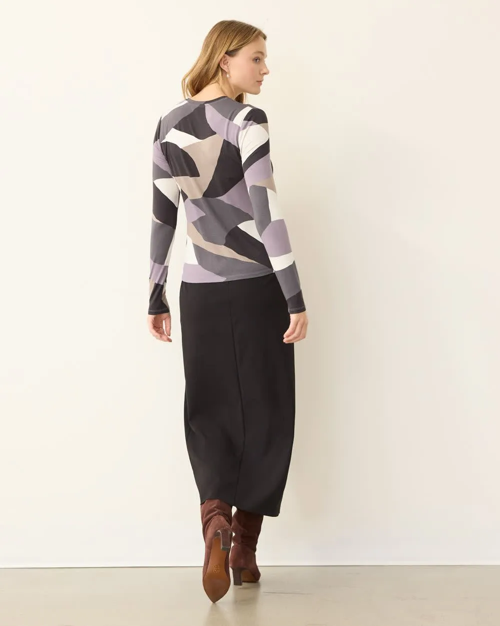 Long-Sleeve Crew-Neck Tee sold by Reitmans product image thumbnail 2