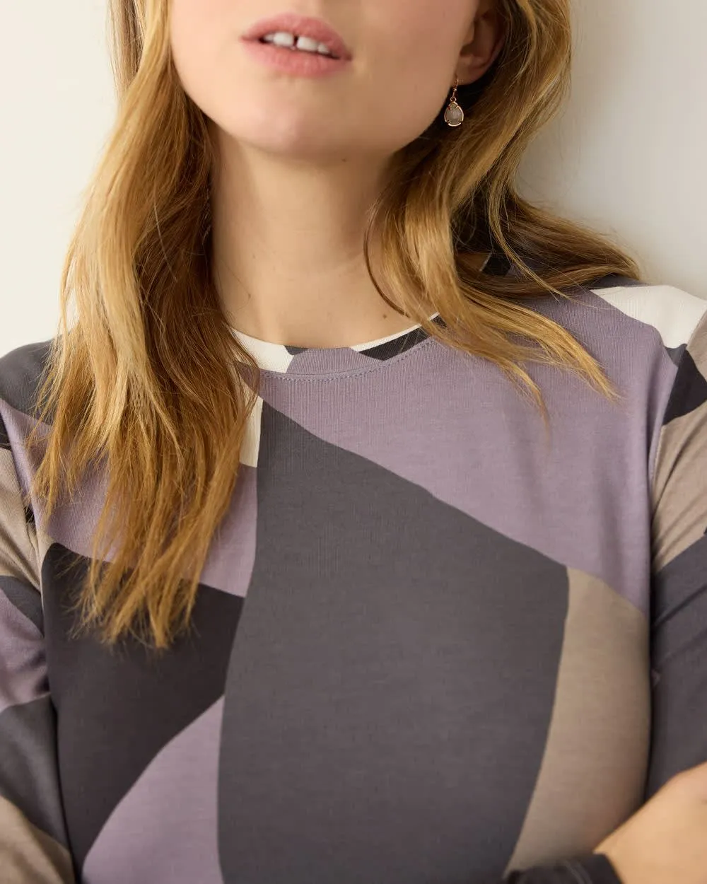 Long-Sleeve Crew-Neck Tee sold by Reitmans product image thumbnail 4