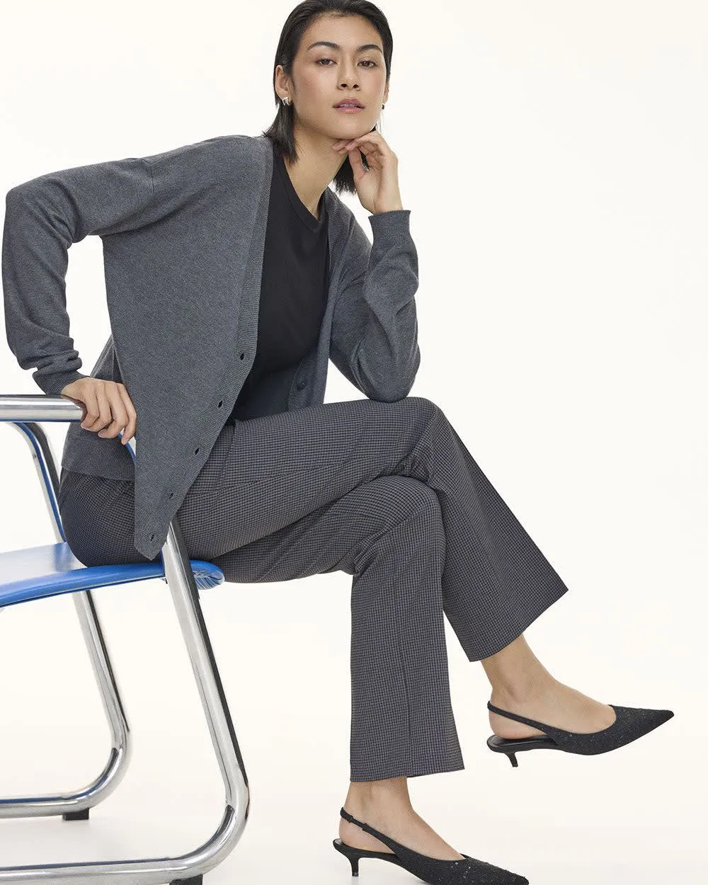 Straight-Leg High-Rise Pants - The Iconic (R) sold by Reitmans product image thumbnail 4