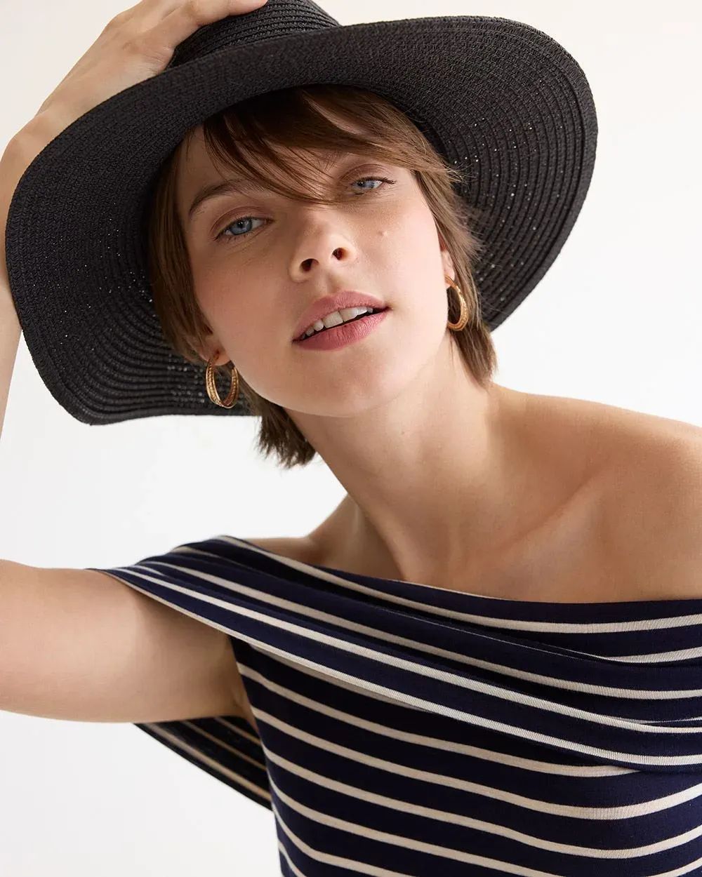 Straw Fedora Hat sold by Reitmans product image thumbnail 4