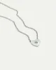 Short Heart-Pendant Necklace with Shiny Rhinestones sold by Reitmans