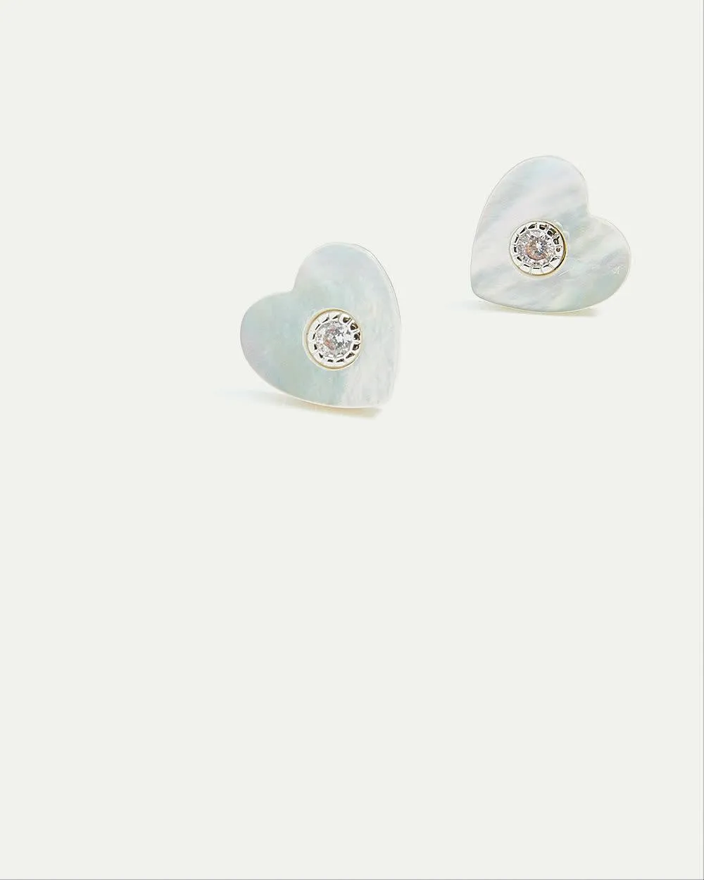 Heart Earrings with Shiny Rhinestones sold by Reitmans
