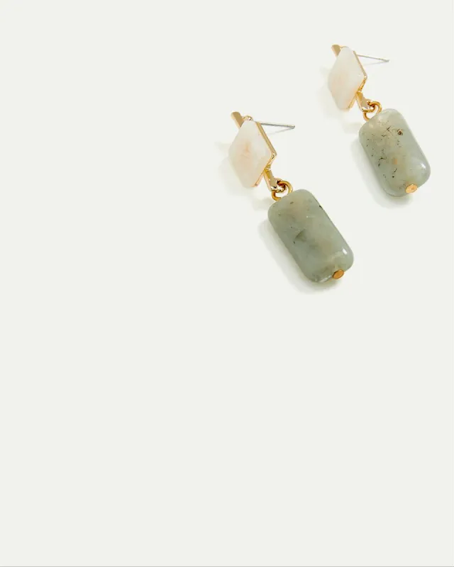 Stud Earrings with Stone Pendants sold by Reitmans