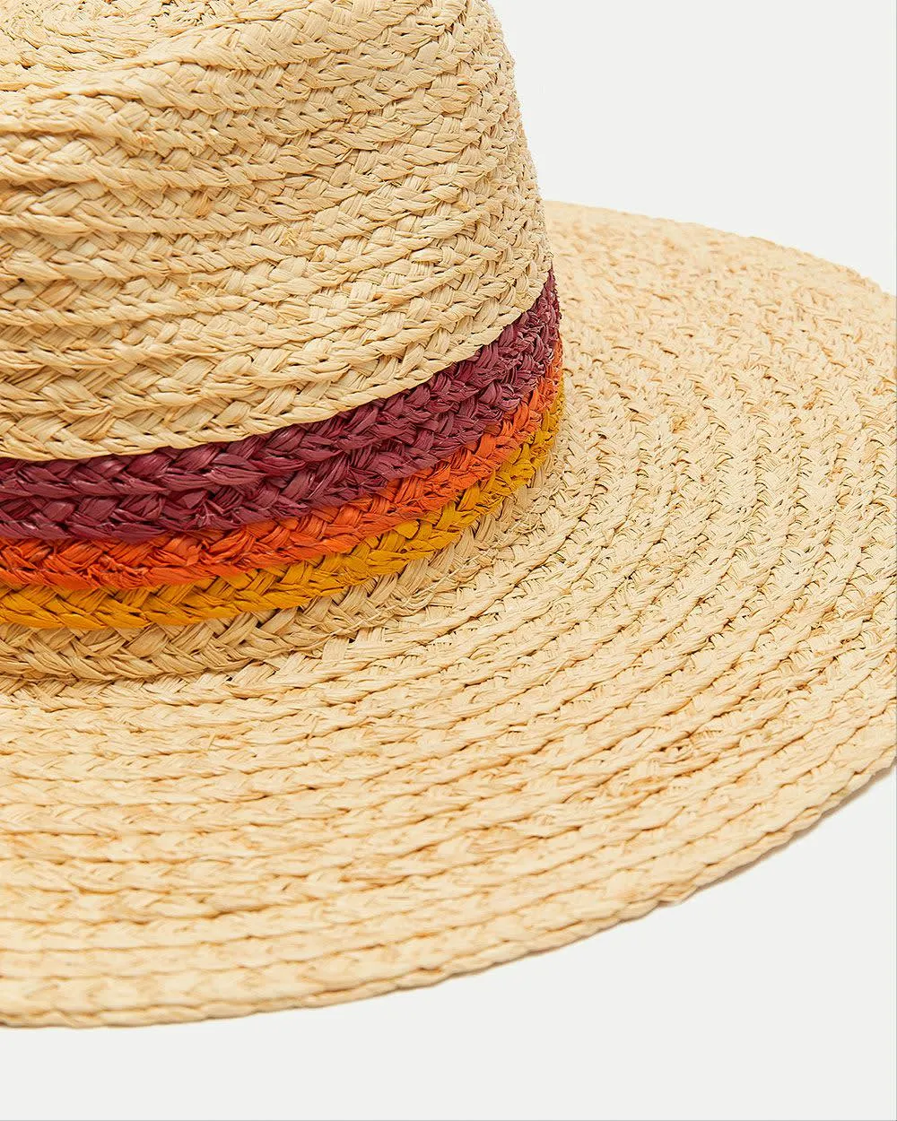 Raffia Hat with Colourful Stripes sold by Reitmans product image thumbnail 2
