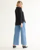 Long-Sleeve Loose Blouse with Shirt Collar sold by Reitmans