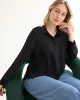 Long-Sleeve Loose Blouse with Shirt Collar sold by Reitmans