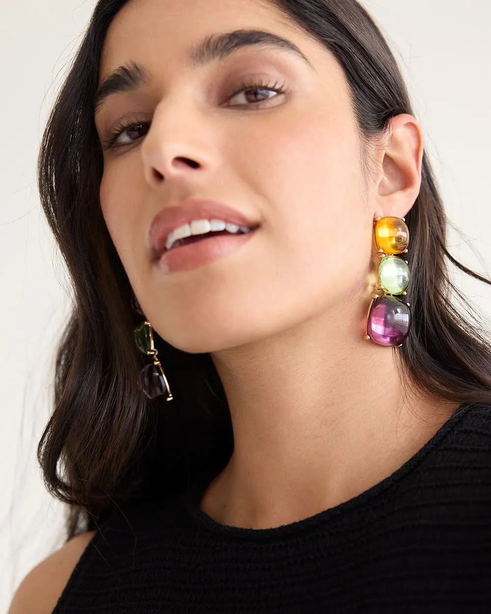 Three-Layer Pendant Earrings sold by Reitmans