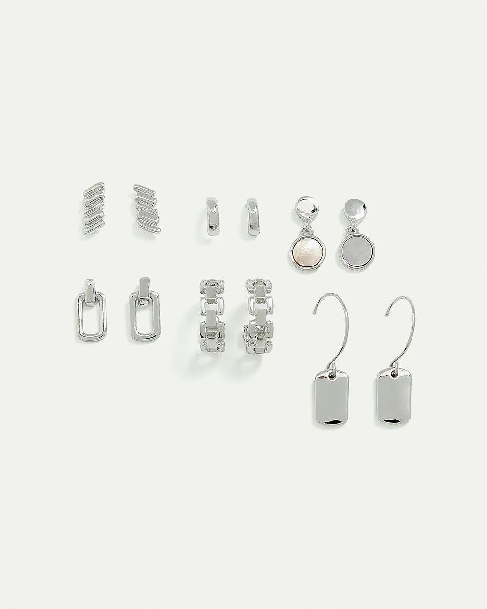 Hoops and Stud Earrings - 6 Pairs sold by Reitmans product image thumbnail 2