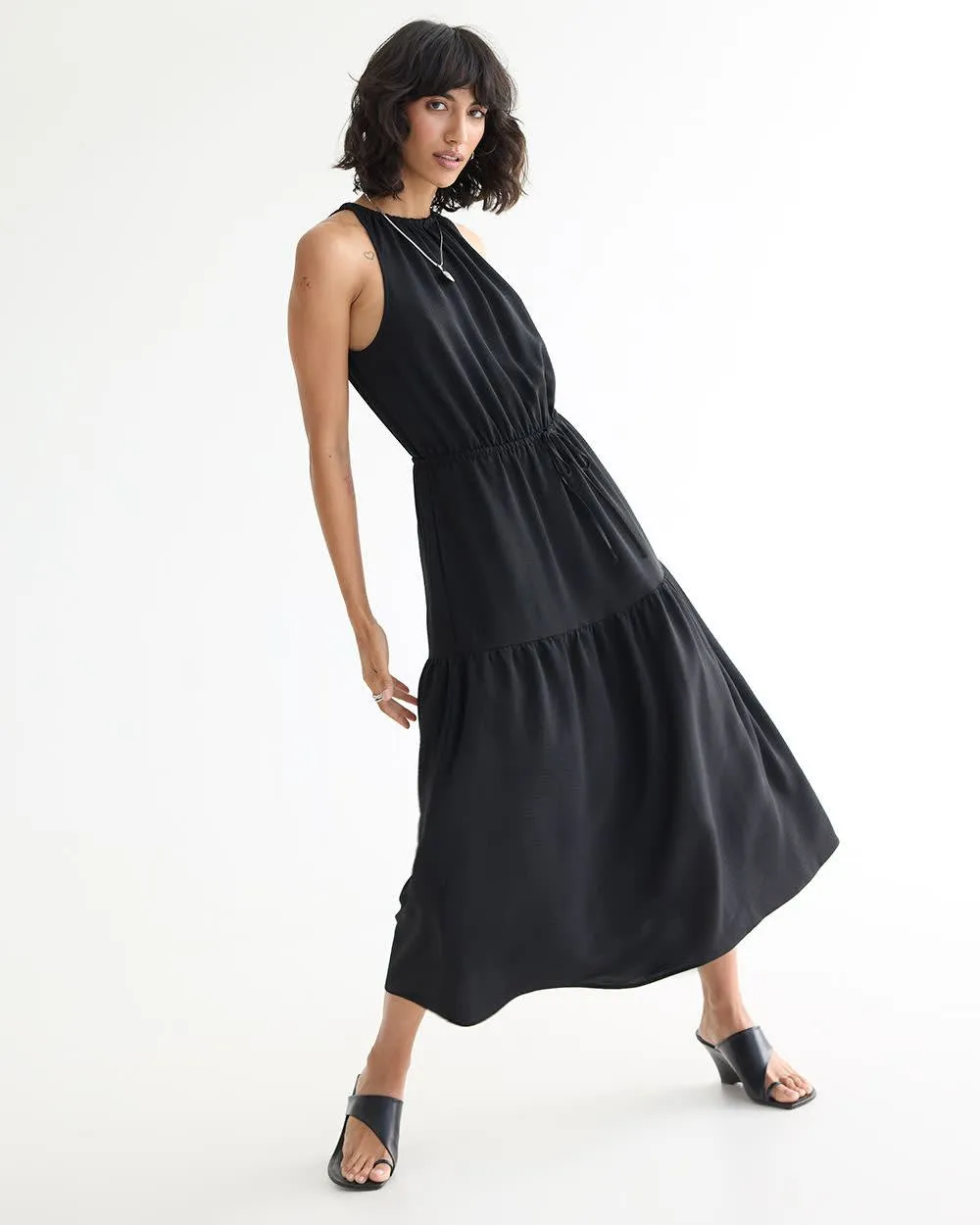 Sleeveless Maxi Dress with Halter Neckline sold by Reitmans