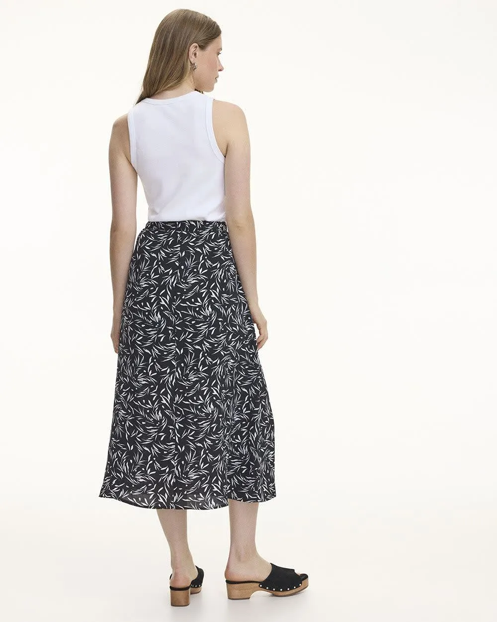 A-Line Crepe Midi Skirt sold by Reitmans product image thumbnail 2