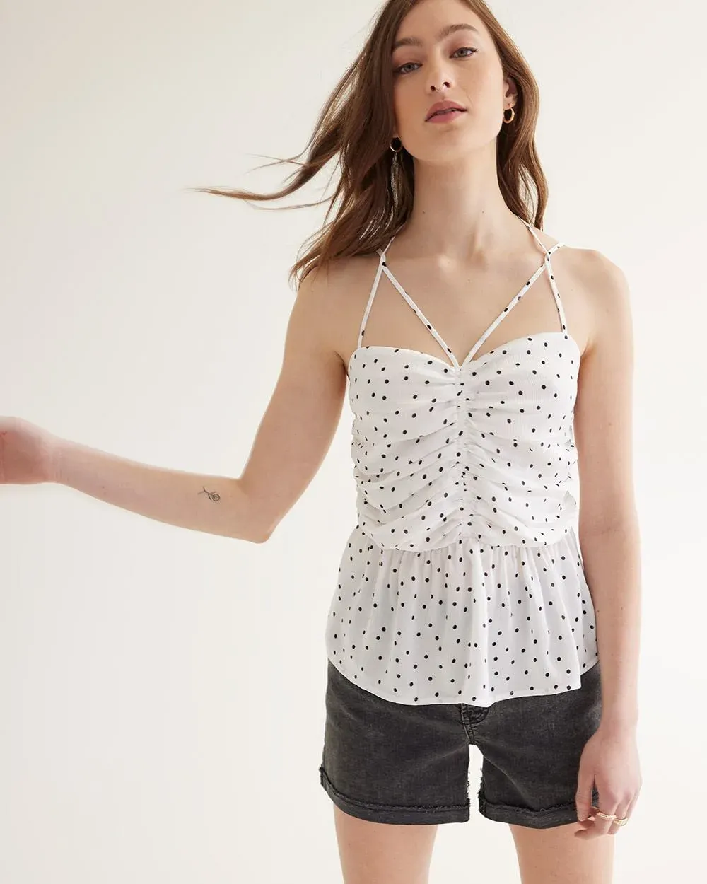 Sleeveless Peplum Top with Sweetheart Neckline sold by Reitmans product image thumbnail 4