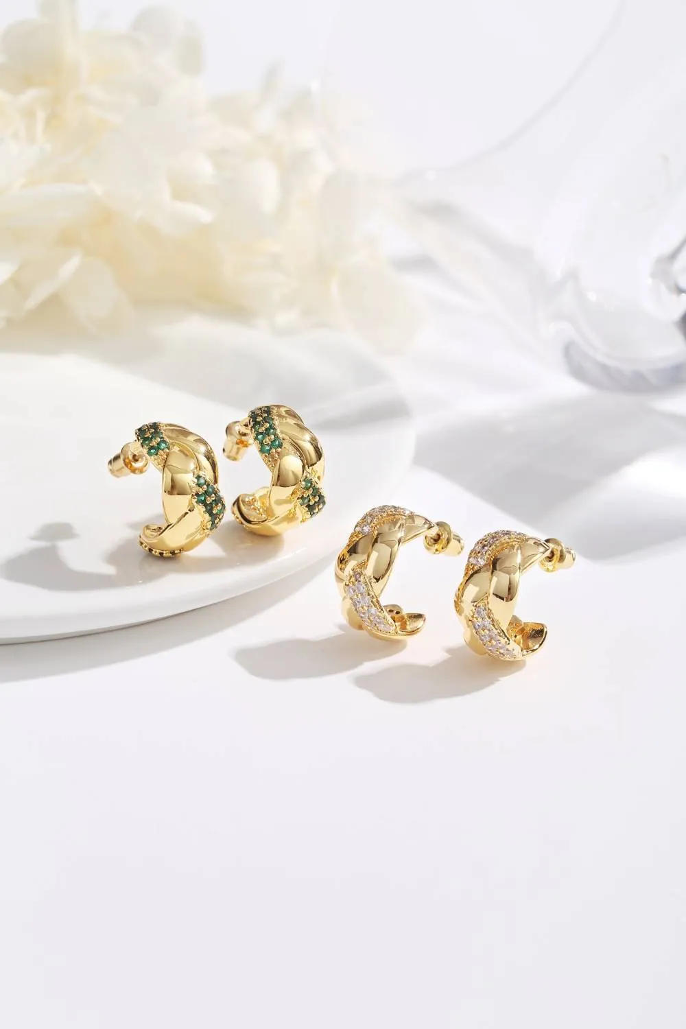 Classicharms-Braided Design Cuff Hoop Earrings sold by Reitmans product image thumbnail 4