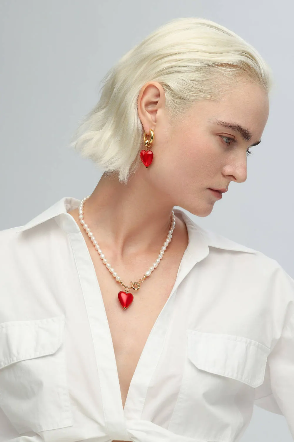 Classicharms-Esmée Glaze Heart Dangle Earrings sold by Reitmans product image thumbnail 3