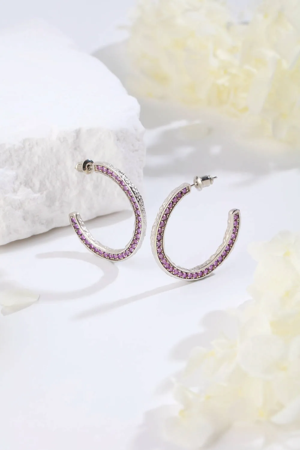 Classicharms-Zirconia Molten C Hoop Earrings sold by Reitmans product image thumbnail 4