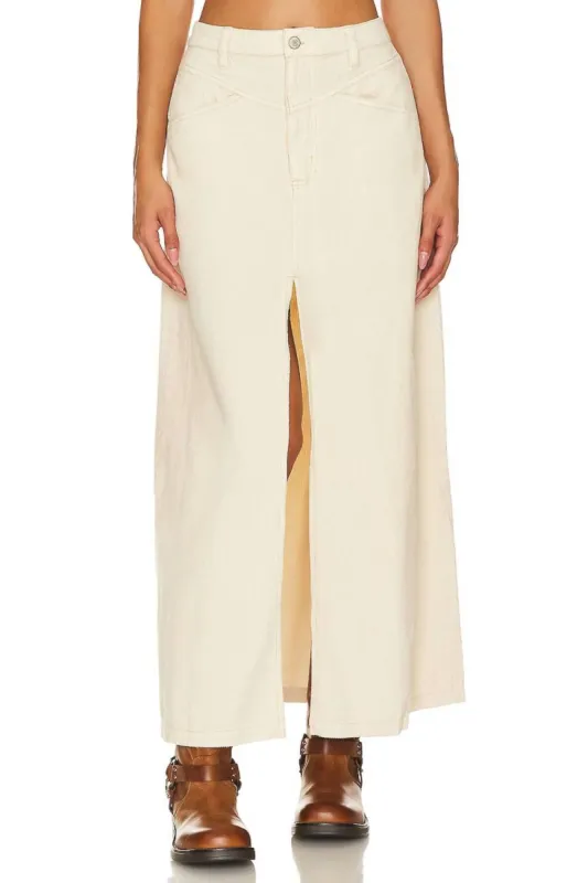 Free People - Come As You Are Cord Maxi Skirt sold by Reitmans