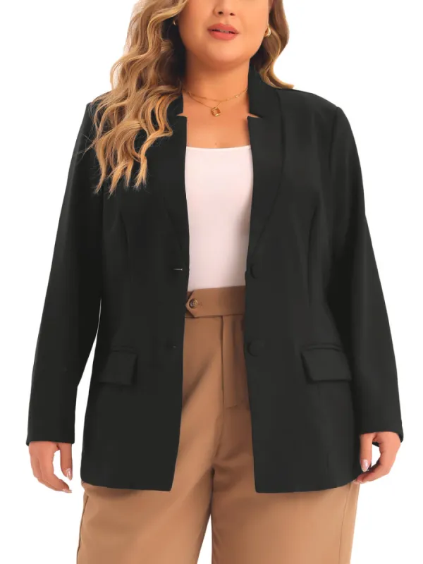 Agnes Orinda - Suit Button Blazer Jacket sold by Reitmans
