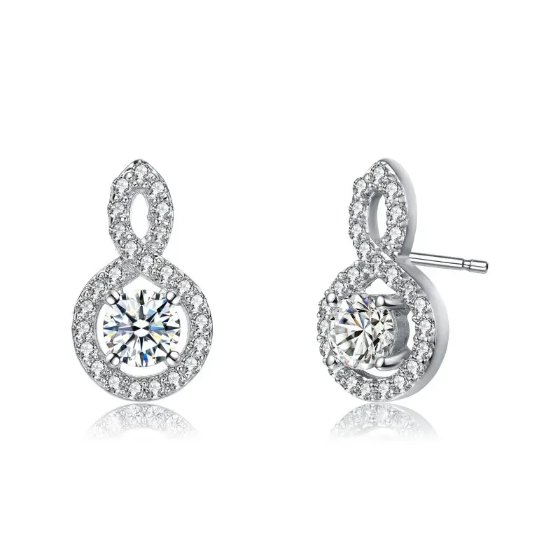 Rachel Glauber Classic Drop Earrings with Clear Cubic Zirconia sold by Reitmans product image thumbnail 3