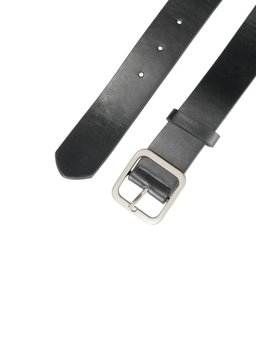 Allegra K- Square Pin Silver Buckle Wide Leather Waist Belt sold by Reitmans product image thumbnail 2