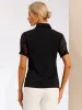 Allegra K- Button Down Sheer Point Collar Top sold by Reitmans