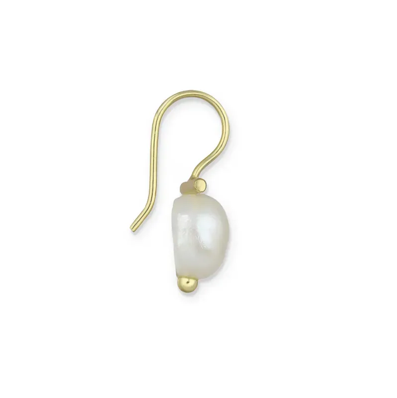 18K Goldtone Plated Sterling Silver Freshwater Pearl Hook Earrings- AG Sterling sold by Reitmans product image thumbnail 4