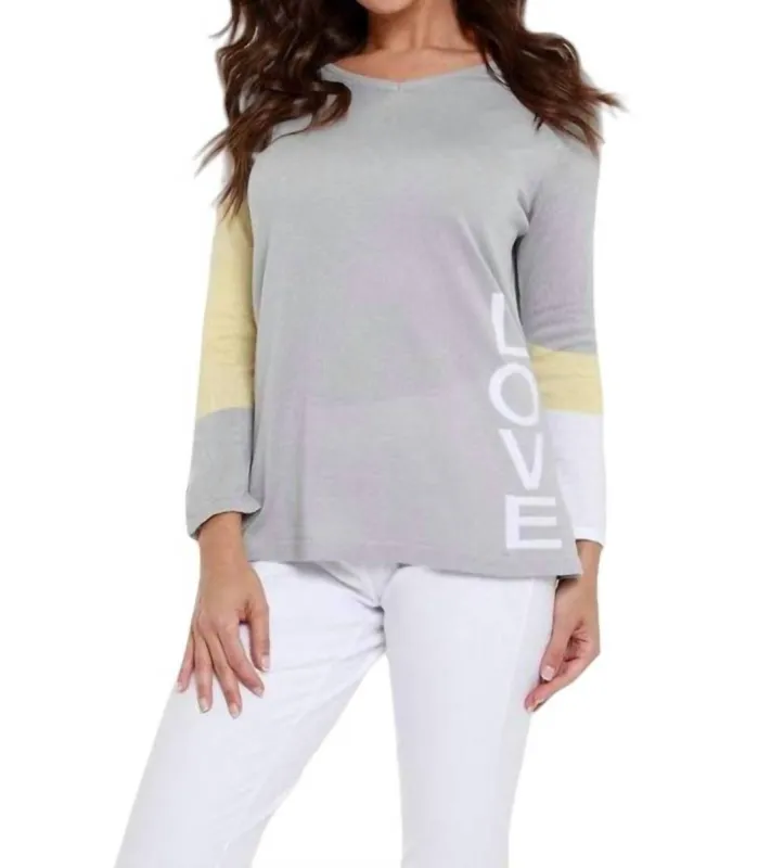 ANGEL - "love Me" V-Neck Top made by Reitmans