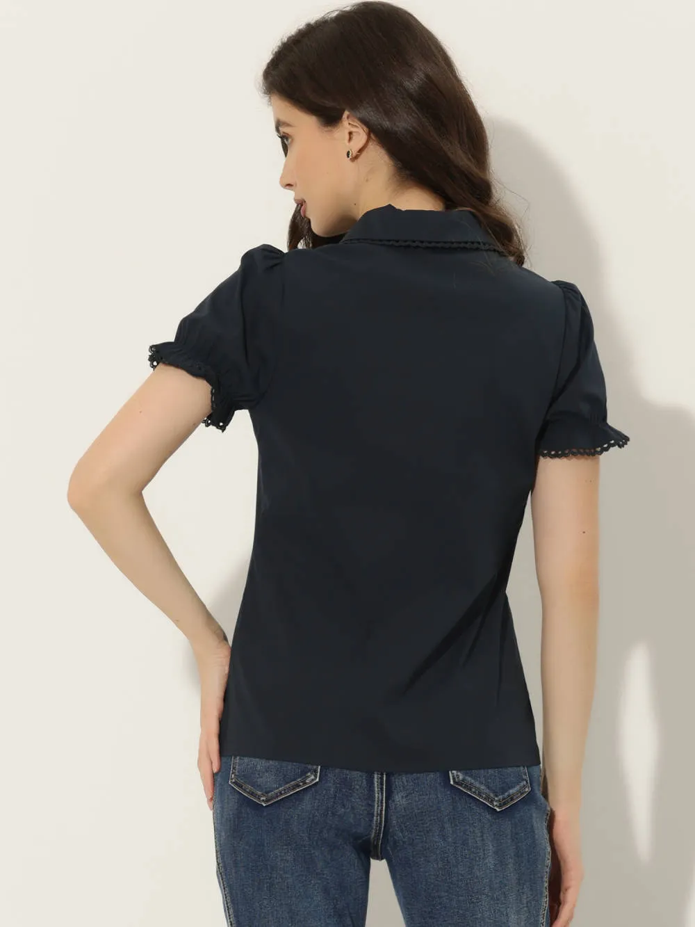 Allegra K- Doll Collar Button Down Shirt sold by Reitmans product image thumbnail 3