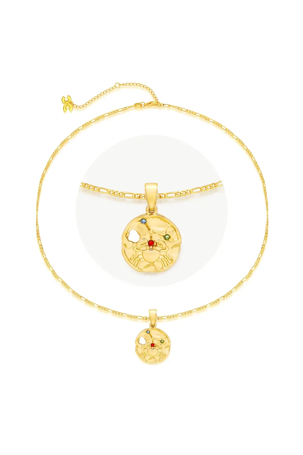 Classicharms-Gold Sculptural Horoscope Zodiac Sign Pendant Necklace Set-Cancer sold by Reitmans product image thumbnail 5