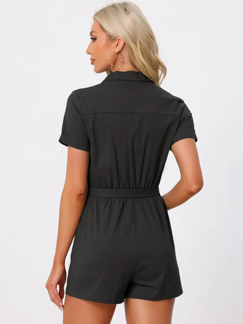 Allegra K - Summer Shorts Tie Waist Cargo Rompers sold by Reitmans product image thumbnail 4