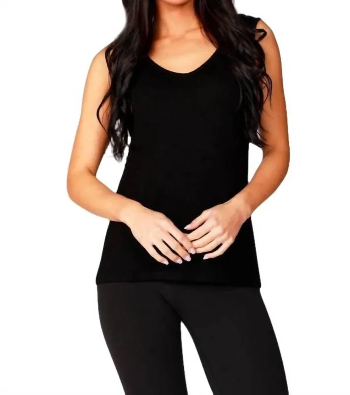 french kyss - Tie Dye V-Neck Tank sold by Reitmans