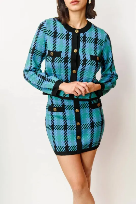 Suncoo - Fannie Plaid Mini Skirt sold by Reitmans