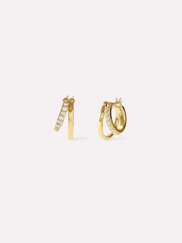 Ana Luisa - Double Hoop Earrings - Toda Mini sold by Reitmans