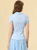 Allegra K- Vintage Sweet Doll Collar Button Down Shirt sold by Reitmans