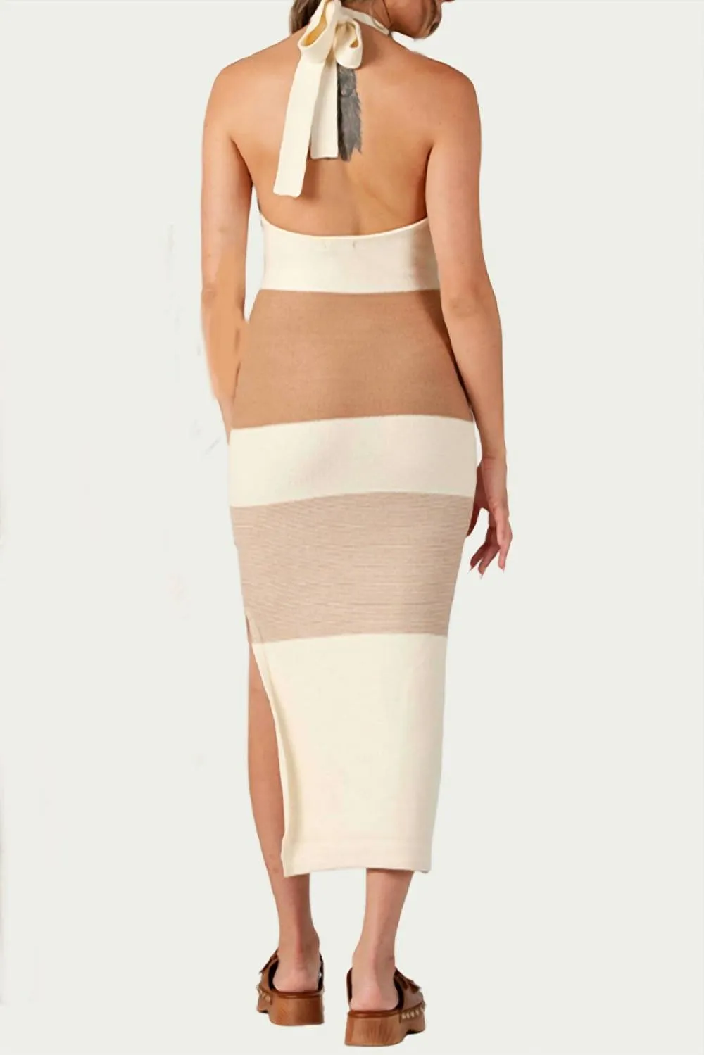 LUCCA - Brizo Knitted Halterneck Midi Dress sold by Reitmans product image thumbnail 4