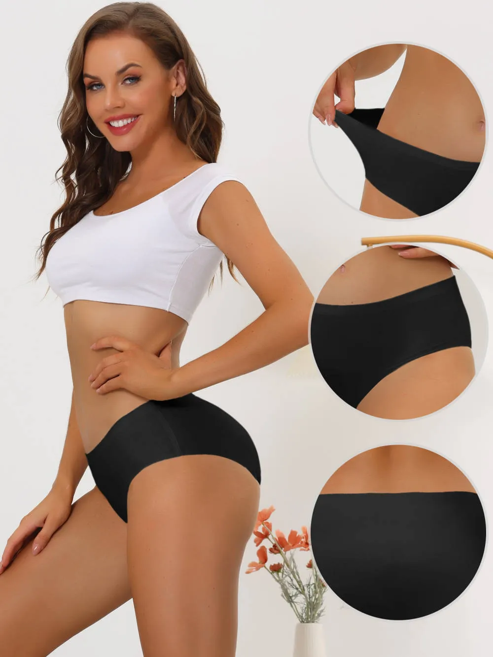 Allegra K- Unlined Elastic Waist Brief Panties sold by Reitmans product image thumbnail 3