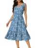 Seta T - Sleeveless V Neck Floral Flowy Dress sold by Reitmans