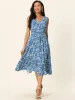 Seta T - Sleeveless V Neck Floral Flowy Dress sold by Reitmans
