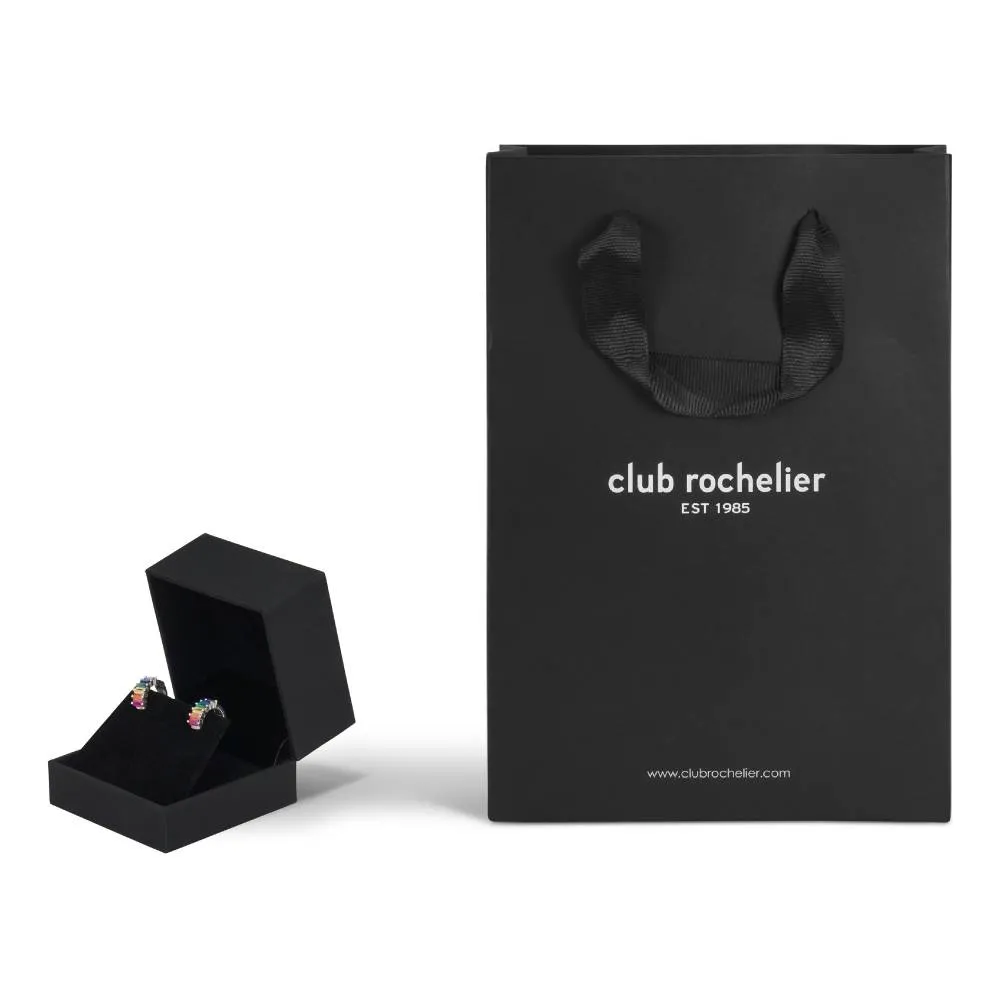 3A CUBIC ZIRCONIA MULTICOLOR HOOP EARRINGS sold by Reitmans product image thumbnail 5