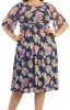 Kiyonna Katarina Illusion Mesh Cocktail Dress (Plus Size) sold by Reitmans