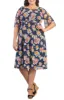 Kiyonna Katarina Illusion Mesh Cocktail Dress (Plus Size) sold by Reitmans